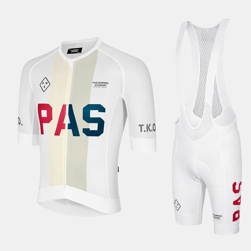 PAS New Cycling Suit Bicycle Short Sleeve Suit Road Bike Simple Elastic Breathable Strap