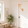3D Printed Spider Web Cat Wall Decor, Orange Halloween Hanging Ornament, Spooky Cute Spider Cat Figure for Home Party Decoration