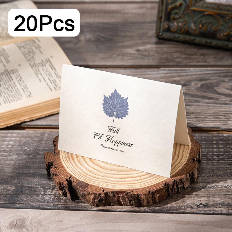 1Pc Message Cards Wedding Party Invitation Greeting Card Envelope Set Birthday Cards With Botanical Patterns