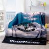Manchester Personalized Text Blanket Gift Customizable Blanket Soft Warm Cozy Versatile for Bed Office Chair Office Chair Four Seasons Universal