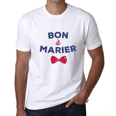 Men’s Vintage Tee Shirt Graphic T Shirt Bon ? Marier White