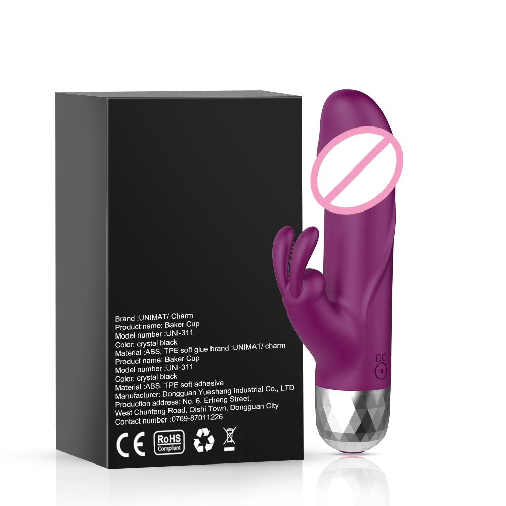 Powerful Rabbit Vibrator for Women Clitoris Stimulator Silicone G Spot Mini Bullet Vibrator Female Dildo Sex Toys for Adults 18+