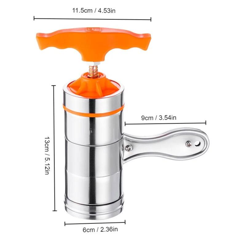 7 Molds Stainless Steel Manual Noodle Maker Press Pasta Machine Spaghetti Noodle Making Machine Fruit Cutter Juicer Kitchen Tool