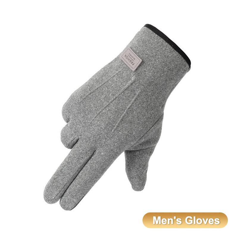 Women Men Winter Thick Plush Gloves Fashion Warm Suede Outdoor Guantes Lady Touchscreen Driving Gloves Sports Cycling Mittens