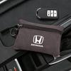 Leather Car Key Case Keychain Mini Storage Bag Zippered For Honda Jazz Pilot CRV Odyssey City Shuttle HRV CRX Civic FIT Accord XD9