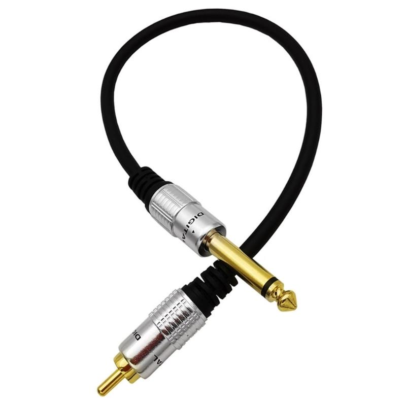 RCA To 1/4" Audio Cable 6.35mm Mono Plug Male To RCA Male Cable For Camera Headphone Instrument Amplifier Speaker Phone