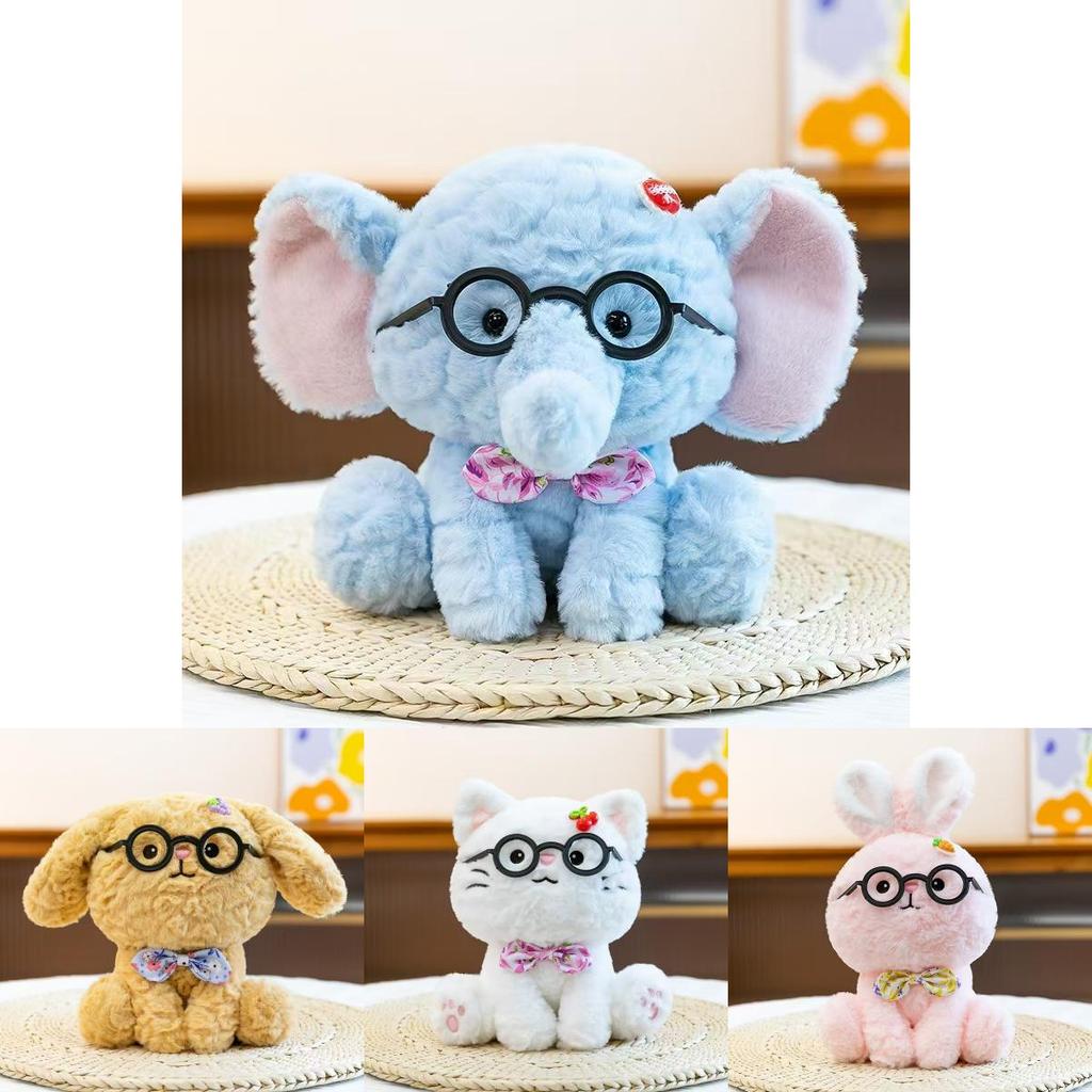 Plush Dog Toy With Bowtie Cute Stuffed Animal For Kids And Collectors