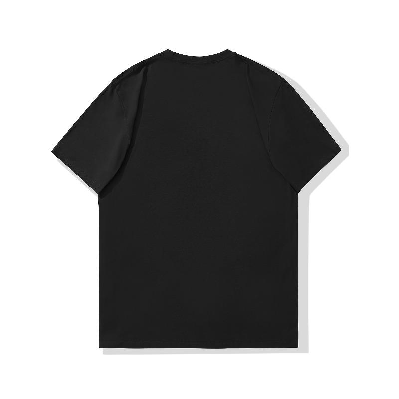 European sizes Men's Summer Casual Round Neck Short Sleeve T-Shirt with Football Pattern