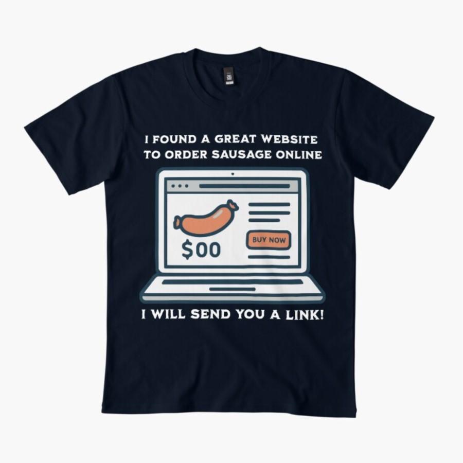 

Funny Sausage Website Shirt Dad Joke Tee BBQ Humor T-shirt For Men Women 100% Cotton T Shirts Short Sleeve Tops 0320-4 - Men ... 5XL різнокольоровий
