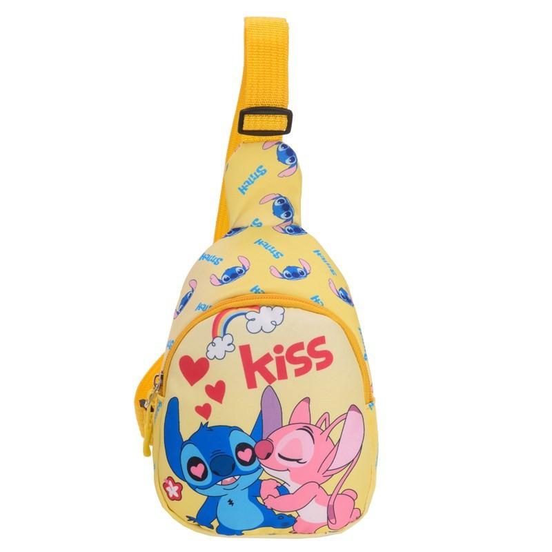 Stitch Kids Chest Bag Cartoon Nylon Small Crossbody For Toddler Daycare