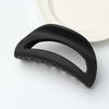 Safe Elastic Plastic Hair Claw Korean Style Semilune Shaped Hair Claw Silicone Shark Clip  Party