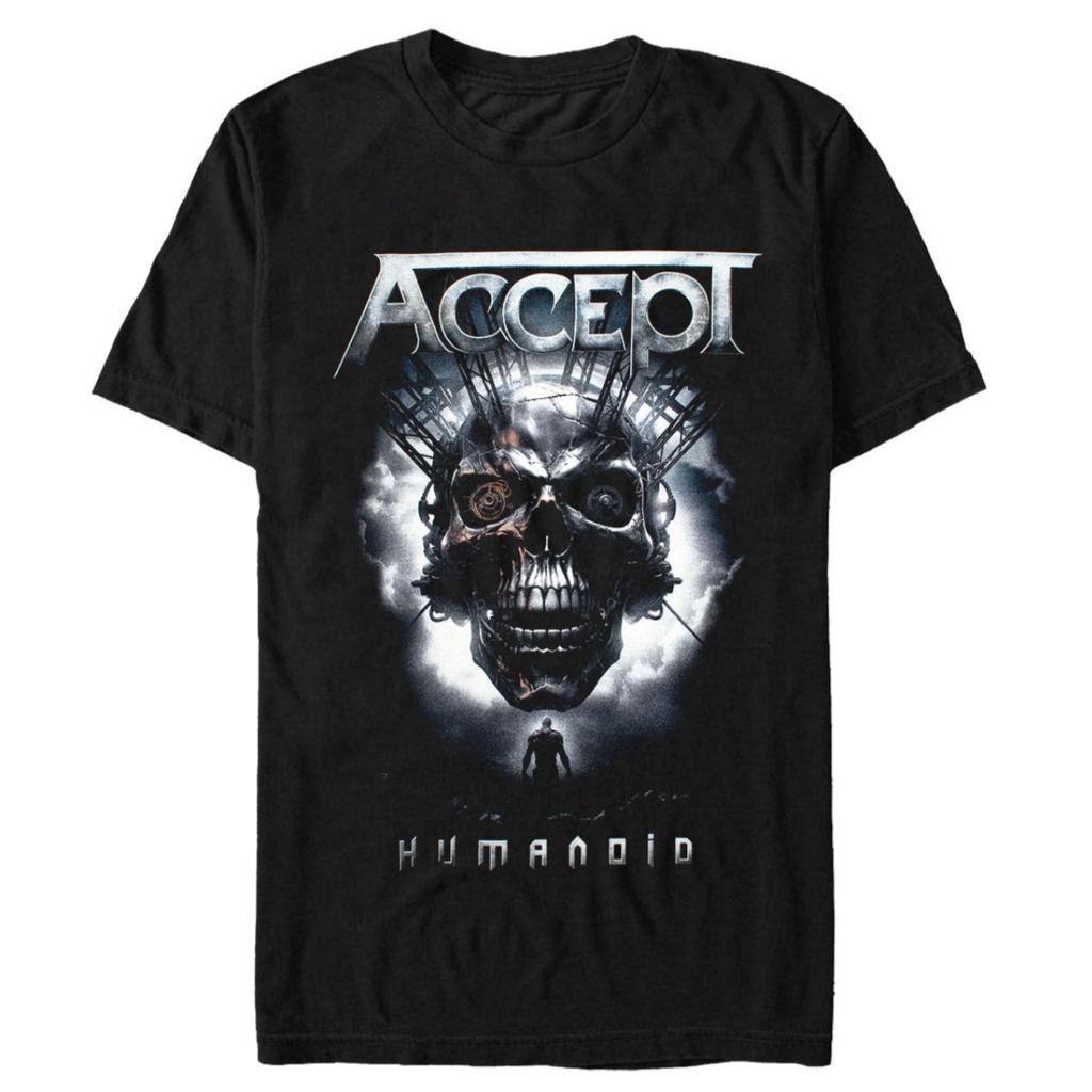 Accept Cotton Band Shirt Unisex Summer Short Sleeve Fashion Brand Tee Luxury Casual Vintage