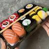 3Pairs/box Novelty Fun Colorful Sushi Gift Box Mid Calf Socks Men Women Comfortable Breathable for Friends Lovers Parties Casual