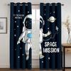 Personalisierte kreative Astronautenmuster Hochverdunkelungsvorhänge Technologiegefühl Sternenhimmel Weltraum Schattierungsvorhang Schlafzimmer Vorhang