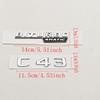 1pc 3D ABS C43 Logo Letters BITURBO 4MATIC Badge Car Rear Sticker Emblem For Mercedes Benz AMG W205 W206 Decorative Accessories