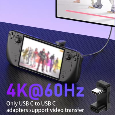 100W Type-C Otg Adaptör Şekil Çözünürlük 10Gbps Veri Yüksek Hızlı 4K Aktarım U 180 Derece Açılı