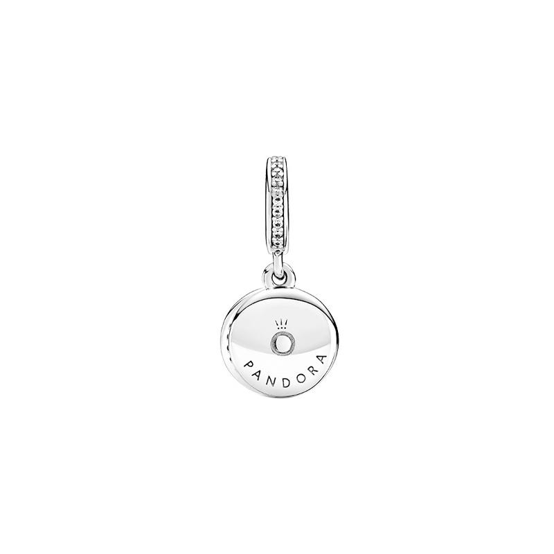 Pandora Shining green double-piece pendant for women 799186C02