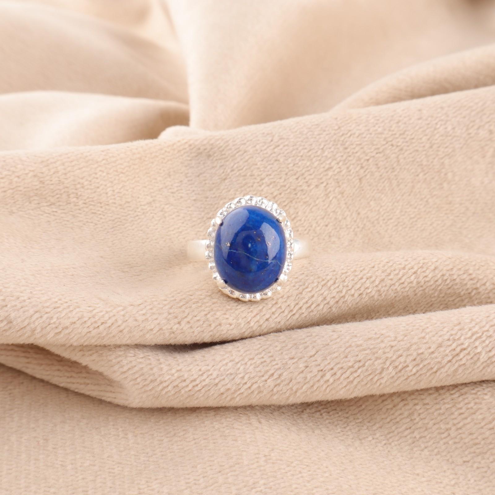 

Lapis Lazuli Stone 925 Silver Boho Full Eternity Best Sisters Gift Ring Jewelry RR-28-22 15