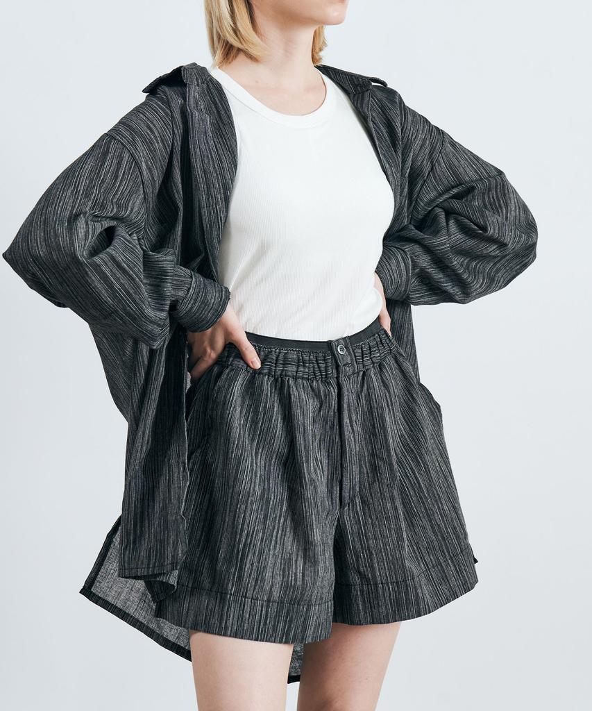 SMITHARMOR Summer Line Linen Shirt And Shorts Set_2 Colors