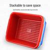 MIAOQIAO Plastic Rectangular Drain Basket