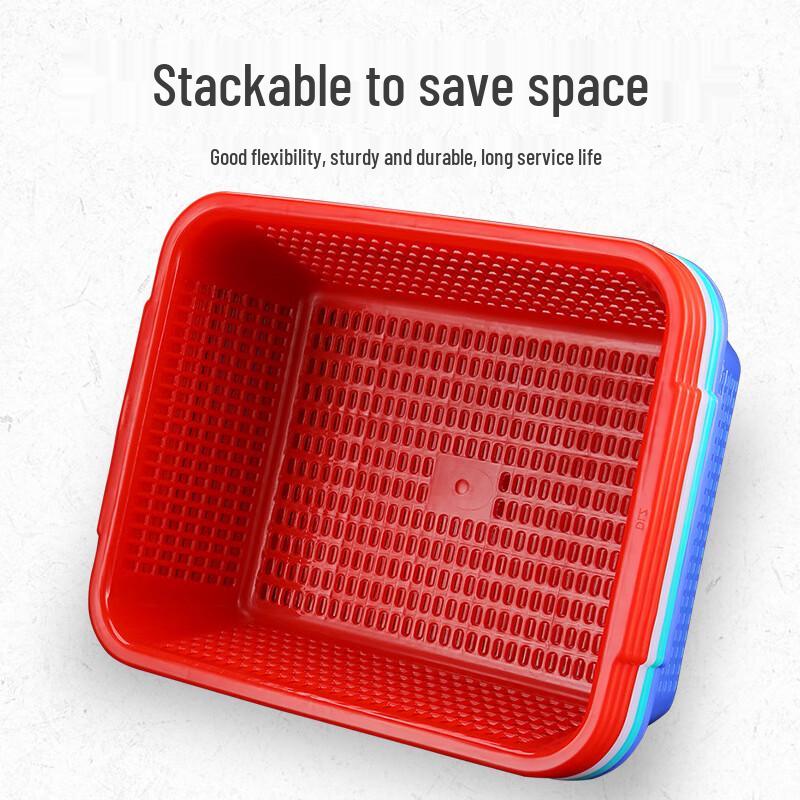 MIAOQIAO Plastic Rectangular Drain Basket