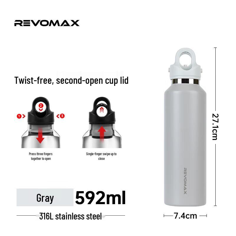 REVOMAX 20oz Threadless Insulated Tumbler