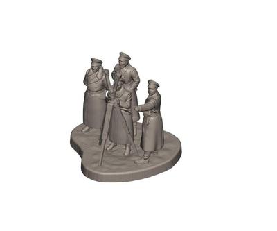 Zvezda WWII Deutsches Kommando Winter Plastikmodellbausatz ZV6232 1/72