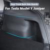 Rear Trunk Both Side Guards For Tesla Model Y Juniper 2025 2026 PU Leather Surface Corner Protection Cargo Liner Anti-dirty Pad