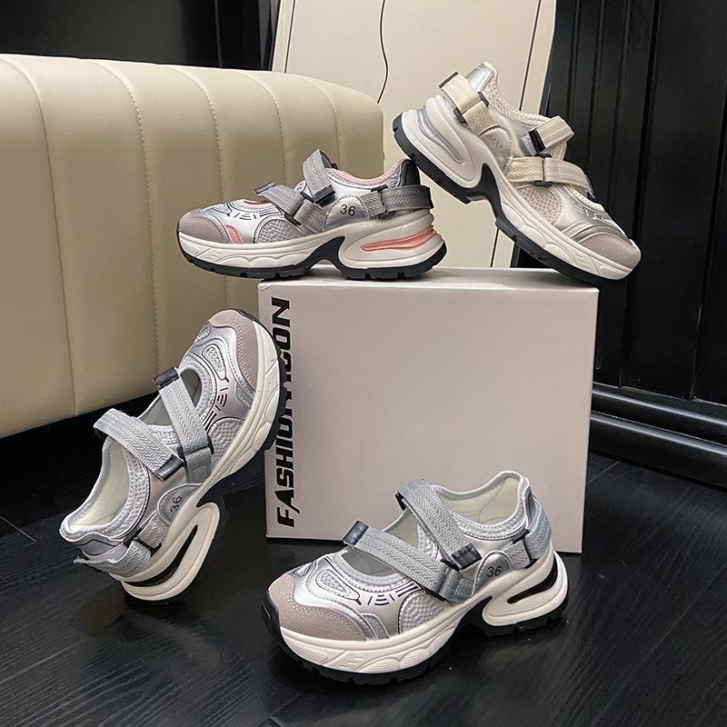 Breathable Dad Shoes Thick-soled Casual Shoes Perforated Versatile Sports Shoes