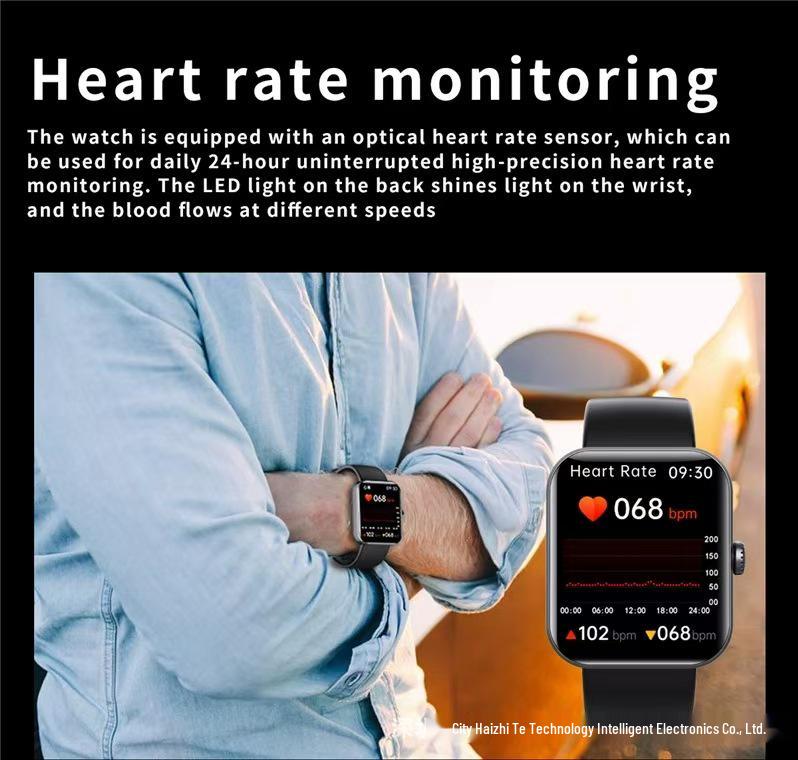 Cross-Border SM23 Smartwatch: Body Temp, Heart Rate & Blood Oxygen Monitor, Sleep Tracking, Pedometer, Sports Bracelet.