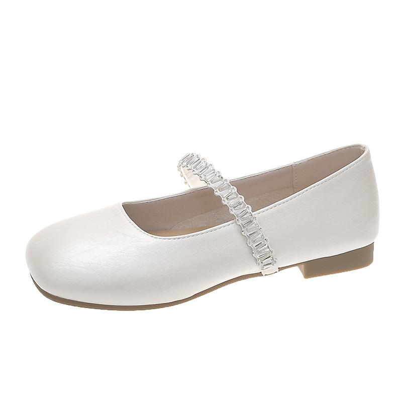 

Французские туфли Мэри Джейн на толстом каблуке со стразами, женские, лето 2025, новая модная универсальная обувь в сказочном стиле, с темпераментом, маленькие одинарные туфли 40 бежевый