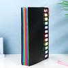 A4 Rainbow Loose-Leaf Binder Folder for Test Paper and Contract Storage