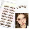 Soft Segment False Eyelashes In Dark Brow &Black, Natural Wispy Look for Everyday Wear–Lightweight,Realistic Lash Extension for a Subtle Flirty Effect