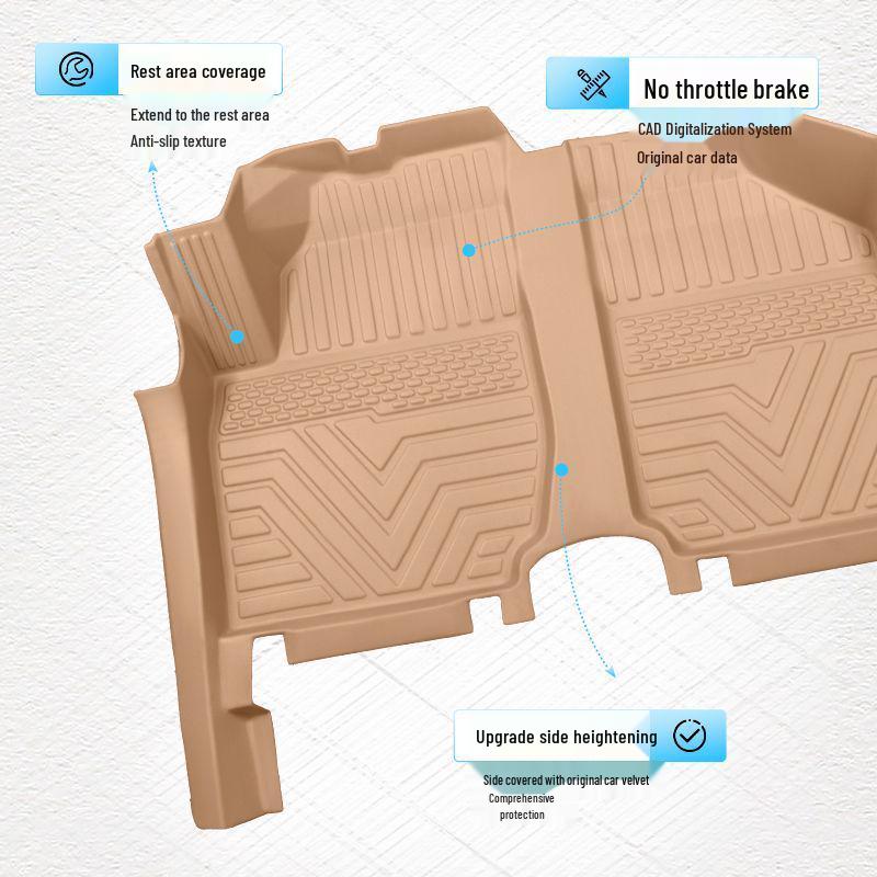 Wuling Bingo TPE Floor Mats - Premium & Lightweight, Original Color, Wear-Resistant, Non-Slip