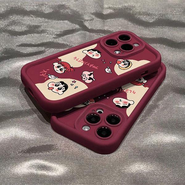 Shin-chan Crayon Graffiti Case for Apple 14/13 Pro-17 Pro Max