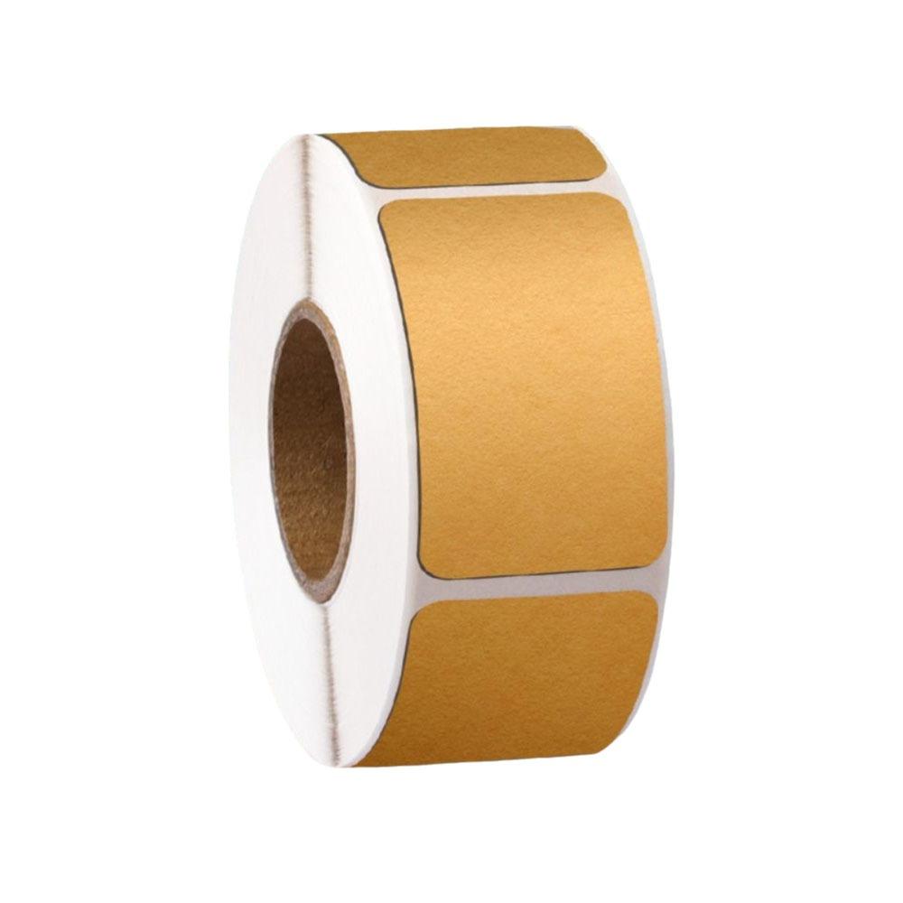 Kraft Paper Label Stickers Blank Self-adhesive Baking Packaging Stickers Writable Tearable Decorative Stickers