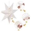 7 Pointed Star Paper Snowflake Ceiling Hanging Star For Wedding Birthday Xmas Party Home Decoration