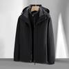 Autumn & Winter 3-in-1 Couple's Fleece-Lined Jacket Set: Detachable, Thickened Outdoor Mountaineering Coat for Men & Women