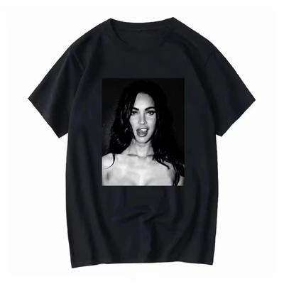 Tričko Megan Fox Vintage 90. léta Jennifer S Velikosti Těla Dlouhý nebo Krátký Rukáv Vintage Vypraný Ležérní Měkký Top pro Každodenní Nošení Topy