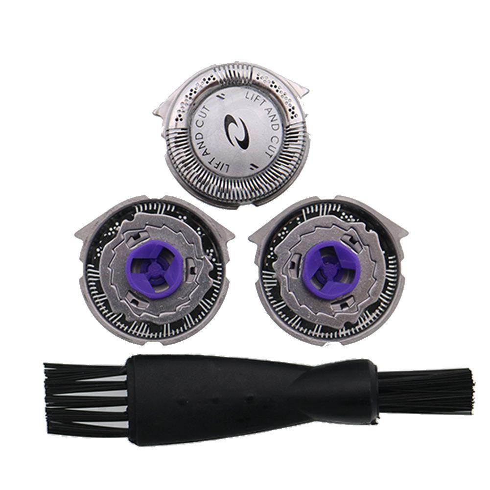 3 Pieces Razor Blades and Heads for Philips HQ8 with Cleaning Brush, Fit PT735 PT860 PT870 AT890 8895XL 8894XL