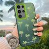 Palmbomenprint Mat Hoesje voor Samsung Galaxy S25 S24 S23 S22 Ultra S21 Plus S20 FE A73 A72 A71 A56 A55 A54 A53 Acryl Cover