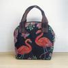 Embroidered Ethnic Canvas Handbag for Women: Shell-Shaped Purse with Jacquard Design