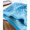 Women S Floral Printed Cotton Small Square Scarf Elegant Sunscreen Decorative Neck Scarf