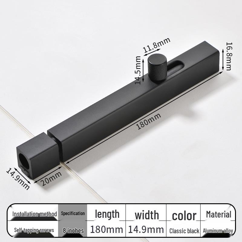 No-Drill Bathroom Door Latch: Simple Lock for Toilet & Sliding Doors