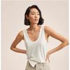 RR & II Linen Vest Top Foreign Trade Big Brand Withdraw from Cupboard Brand Women clothes Fan Luo Fano Export U-Collar Cotton and Linen