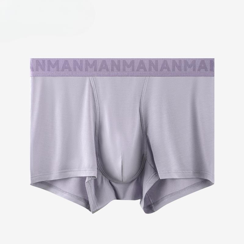 Pánské boxerky z čisté bavlny, antibakteriální, s vnitřním rozkrokem, prodyšné, pro chlapce, jednobarevné, pro mladé muže, do poloviny pasu