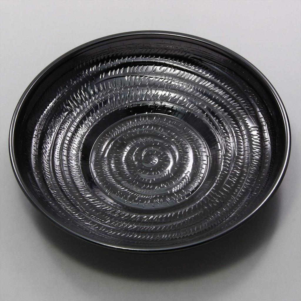Mino Ware Yutatsu Bowl Tea Clematis Design Made in Japan (with Tray) 503-03