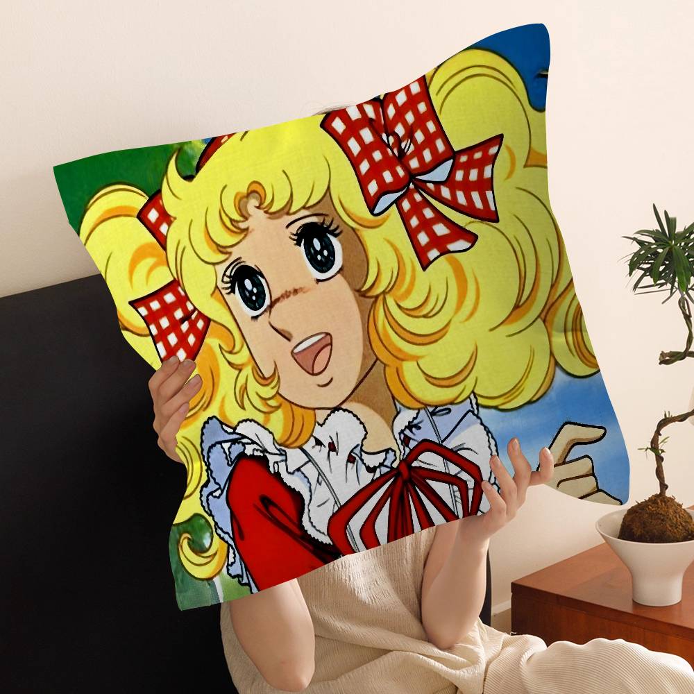 Cartoon Anime womens Candy Sweet pillow cover sofa cushion cover home room decoration children gift