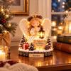 Snowman Christmas Santa Statue Tree Bird Christmas Ornaments Christmas Decorations  Christmas