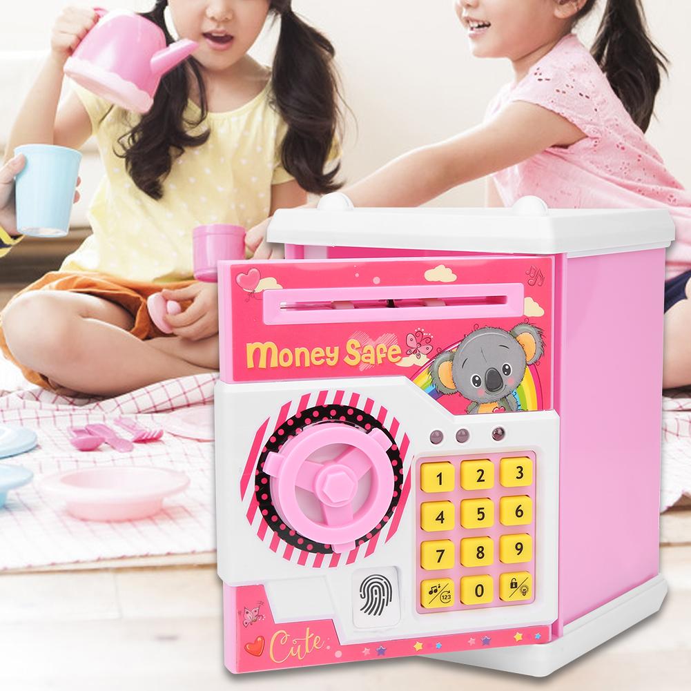 Skarbonka Śliczny Kreskówkowy Dziecięcy Dziecko Automatyczne Przewijanie Papieru Elektroniczna Muzyka Pudełko na Oszczędności17529C